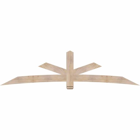 Ekena Millwork Alberta Smooth Timber Gable Bracket, Douglas Fir, 108"W x 27"H x 1 1/2"D x 5 1/2"F, 6/12 Pitch GBW108X27X0206ALB00SDF